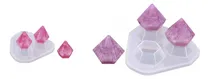 Comprar Set 2 Molde De Silicona Diamantes Para Resina Epoxi Llaveros