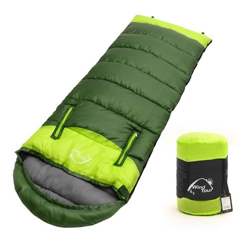 Sleeping Bag Bolsa De Dormir Parejas Izquierdo O Derecho Color Verde