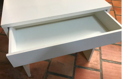 Mesa Para Home Office Com Gaveta Branco - Tok&stok Usada Branco (Usado)