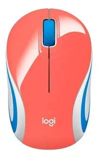 Mini Mouse Sem Fio M187 Ultraportátil Coral Logitech