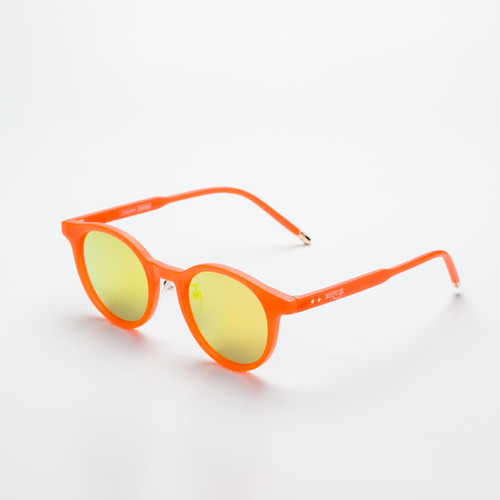 Óculos De Sol Feminino Redondo Laranja | Yp - Rm0443 C95
