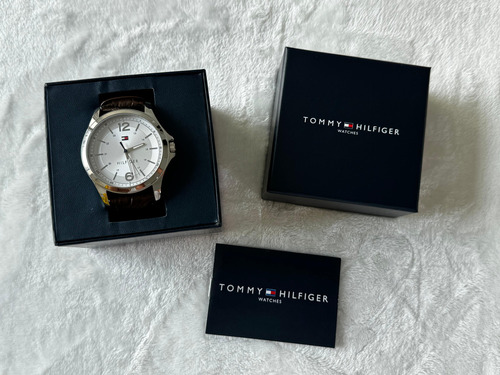 Reloj Tommy Hilfiger Hombre Piel cafe 1791377 45 mm