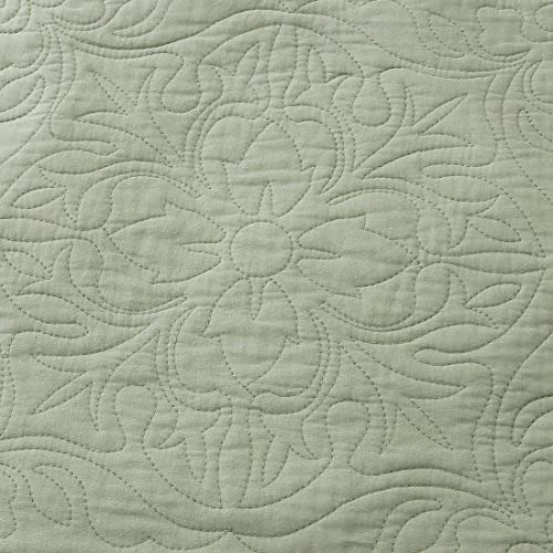 Funda De Almohada Acolchada De Algodón 100% Winlife Con Est