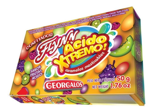 Flynn Paff Confitados Acido Extremo 50g Caramelos Sin Tacc