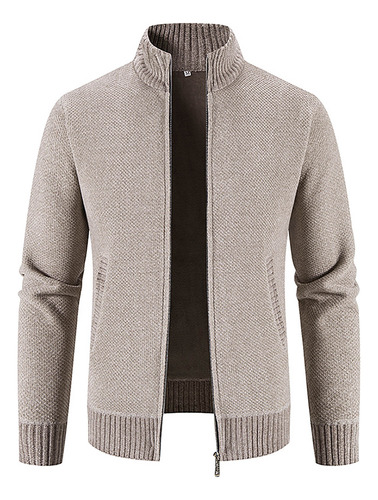 Suéter Casual Con Cuello Alto En Forma De P Coat Para Hombre