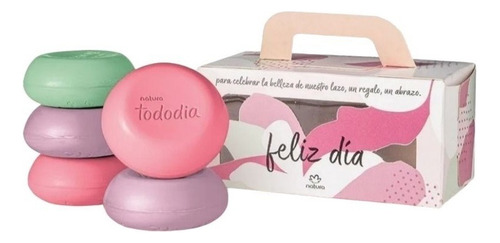 Set 5 Jabones Tocador Vegetal Feliz Dia Natura