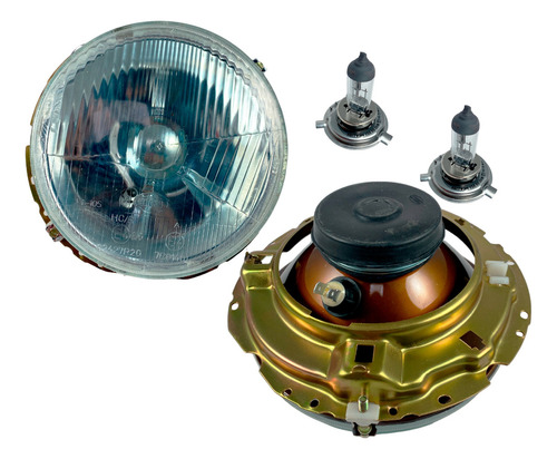 Faros Con Focos Hella Y Base Vw Safari 1.6 73-80