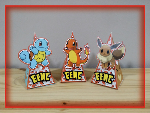 Letras 3d Personalizadas P/candy Bar - Modelo Pokémon
