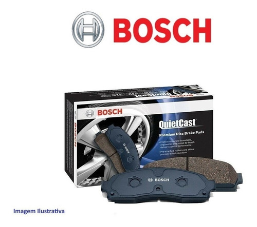 Pastilha Traseira Cerâmica Original Bosch Vw Golf 1.6 2.0 Bora Audi A3 Polo 2.0 C4 Pallas Megane Fluence  