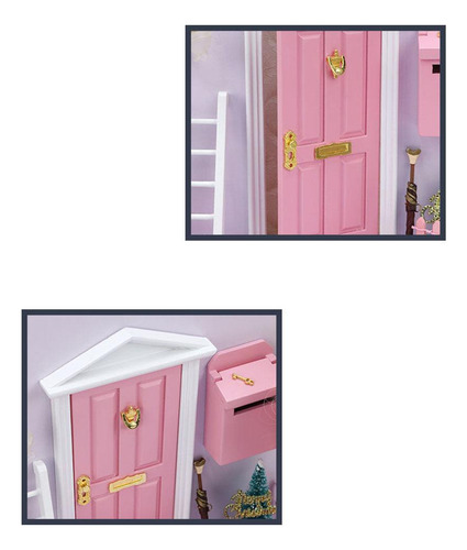 Xfw3 Kit De Puerta De Hadas En Miniatura De Casa De Muñecas