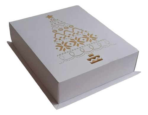 1 Caja Degustacion Navidad 4 Divisiones  25x20x6