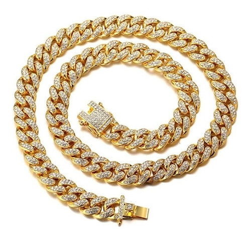 Cadenas Hip Hop Chapada En Oro Iced Out-ice Bling-miami Cuba