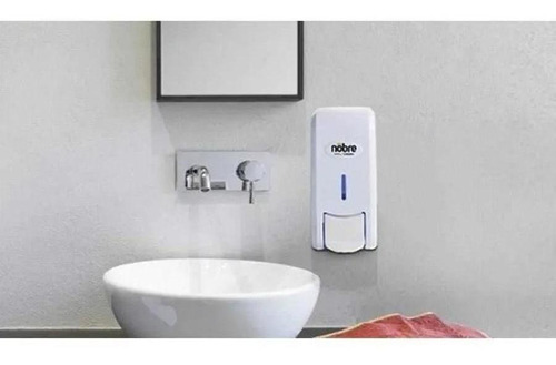 Dispenser Sabonete Líquido Álcool Gel C/ Reservatório Kit 5