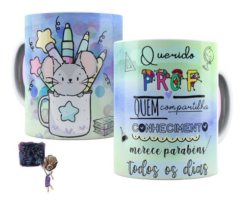 Caneca De Cerâmica Personalizada Para Dia Dos Professores!