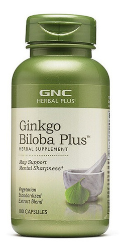 Gnc Ginkgo Biloba Plus 100 Cápsulas + Envio Gratis 