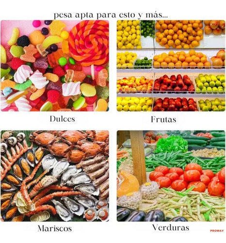 Balanza Pesa Digital 40 Kilos Recargable Negocio Electrónica