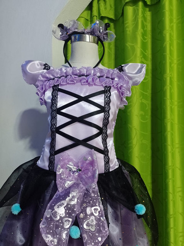 Disfraz Cosplay Halloween Vestido Kuromi 5 Talle: 12 Lila 12