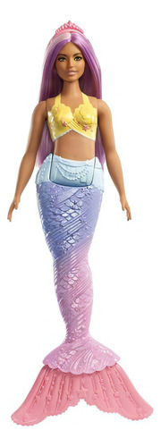 Muñeca Barbie Dreamtopia, diseño de sirenas, color morado, color mate