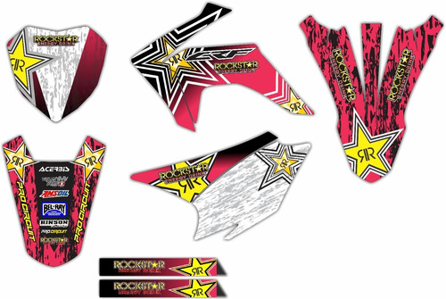 Imagen 6 de 8 de Kit De Stickerts En Vinil Para Moto Honda Crf 230 Mod: 006