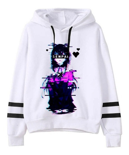 Buzo Hoodie Perchado Senpai Otaku