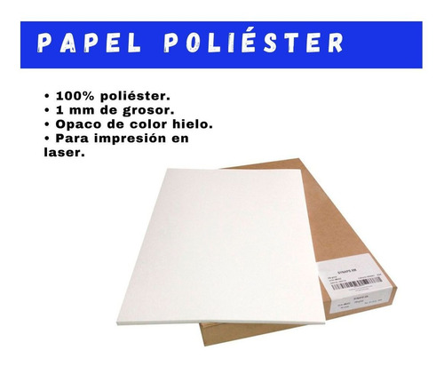 Papel Poliéster Para Impresiones En Lasér 