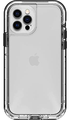 Funda Para iPhone 12 & iPhone 12 Pro Negro Cristal(transpare