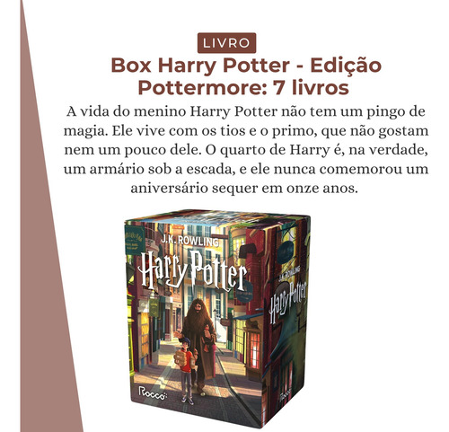 Box Harry Potter Edição Pottermore Coleção Completa Lançamento