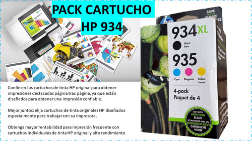 Cartucho Hp 934xl Pack