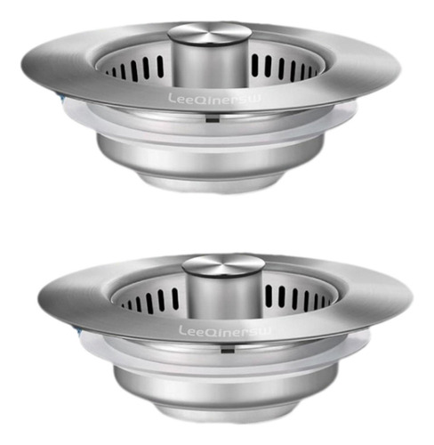 Kit De 2 Filtros De Desagüe Y Tapón Para Fregadero De