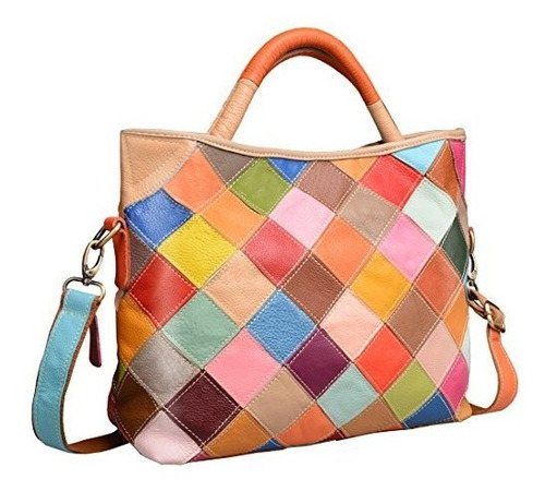 Heshe Womens Multi-color Bolso De Hombro Hobo Tote Zjdt4