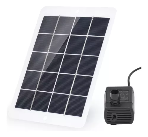 Fuente solar con bomba de agua de panel para baño de pájaros Kit de panel  solar