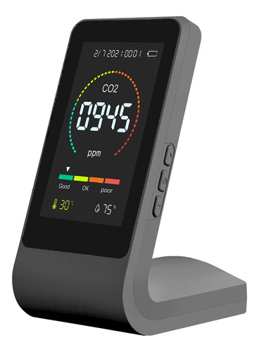 Medidor De Co2 3 En 1, Detector Digital De Temperatura Hu