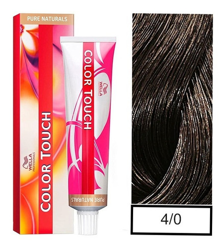 Wella-tintura Color Touch 4/0 60gr + Oxidante De 120 Ml