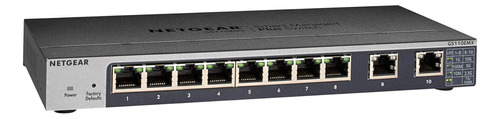 Conmutador Ethernet Plus De 10 Puertos Netgear (gs110emx): A