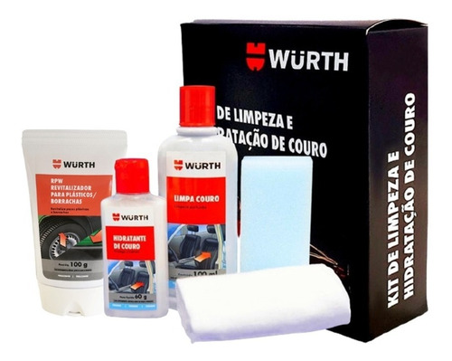 Kit Revitalizador De Plásticos 100g + Kit Couro Wurth