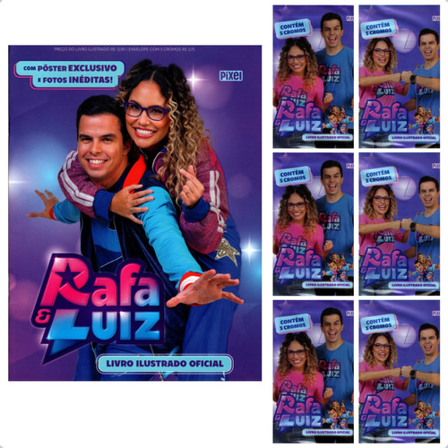 Álbum Oficial Rafa & Luiz + 100 Figurinhas (20 Envelopes)