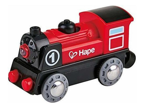 Hape, Tren De Madera, Motor Alimentado Por Batería,1, Juego