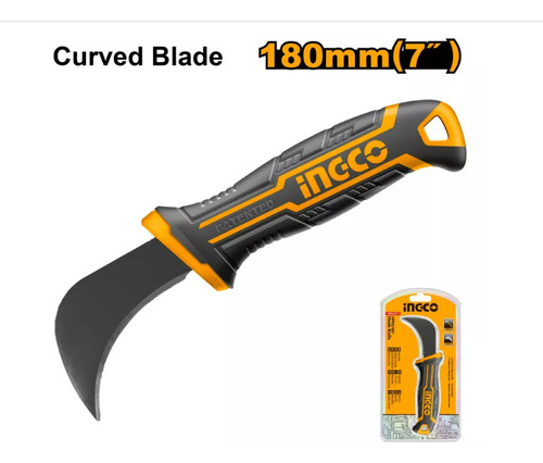 Cuchillo Ingco Hoja Curva P/linoleo 180 Mm # Hpk81801