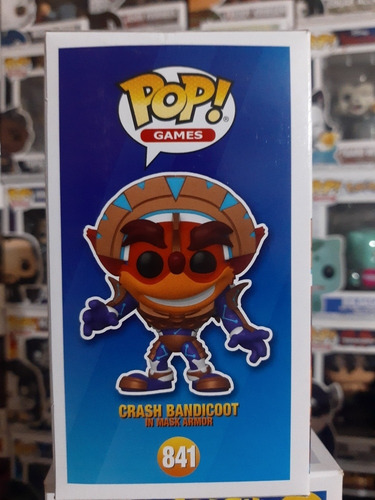 Funko Pop Crash Bandicoot In Mask Armor # 841 (Usado)