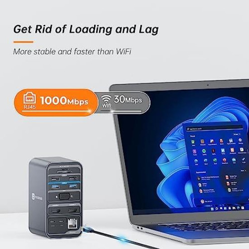 Base De Acoplamiento Usb C Tobenone Para Monitor Dual