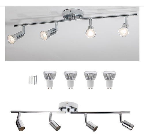 Modernos Accesorios De Iluminación Led De 4 Luces, Cálido