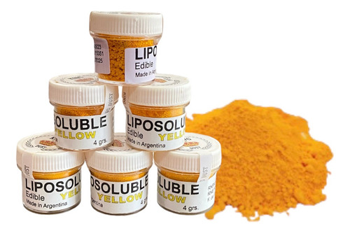 Polvo Liposoluble Comestible Colorante Amarillo King Dust 4g