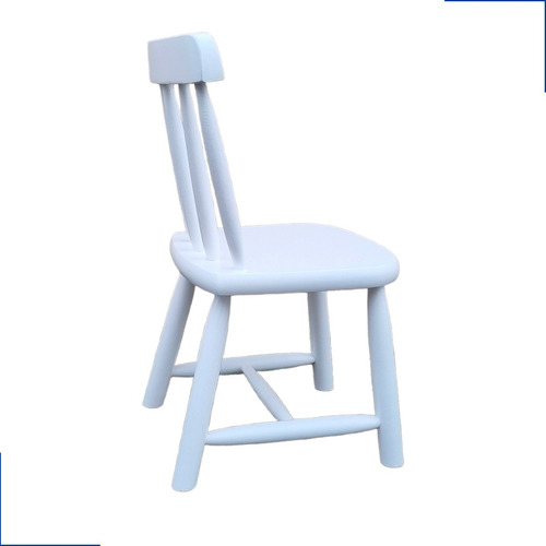Conjunto Com 2 Cadeiras De Madeira Com Pintura Para Crianças Cor Branco