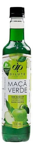 Dilute Xarope Premium soda italiana 500ml maçã verde sem açúcar