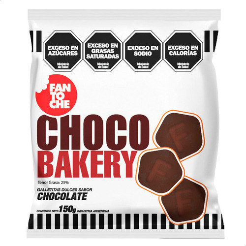 Dulce Fantoche Choco Bakery de chocolate pack x 6