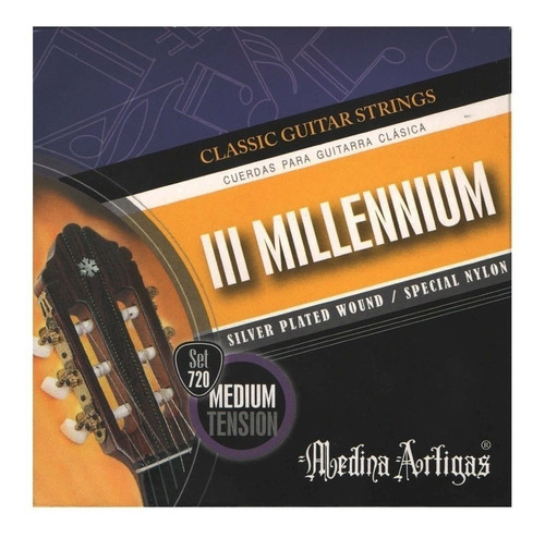 Encordado Para Guitarra Criolla Milenium 720 Medium