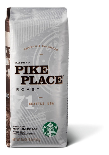 Café En Grano Starbucks Pike Place 250 Gr Original