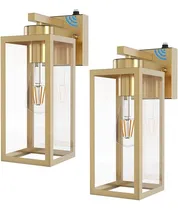Comprar 2 Lamparas De Pared Para Exteriores Con Sensor Luz Exterior