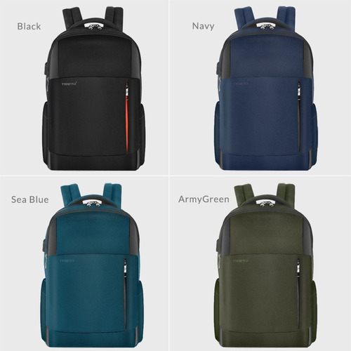 Mochila Tigernu Ejecutiva Para Notebook Negro T-b3906