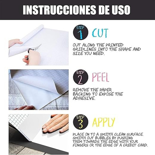 Vinilo Blanco Autoadhesivo Pizarra De 200 X 45 Cm Pizarra